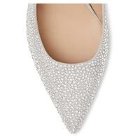 Stuart WEITZMAN Power Shine pump, White by SWAROVSKI