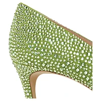 Stuart WEITZMAN Power Shine pump, Green by SWAROVSKI