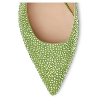 Stuart WEITZMAN Power Shine pump, Green by SWAROVSKI