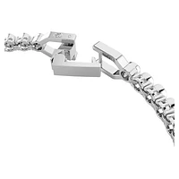 Imber Emily Tennis bracelet, Round cut, Blue, Rhodium plated by SWAROVSKI