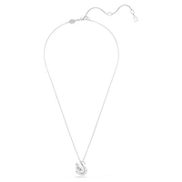 Swan pendant, Mixed cuts, Swan, Blue by SWAROVSKI