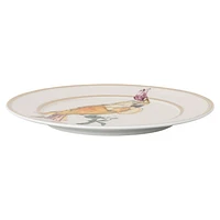 Idyllia bread plate, Porcelain, Crystal print motif, cockatoo, Multicoloured by SWAROVSKI