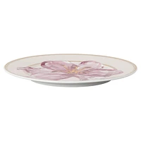 Idyllia bread plate, Porcelain, Crystal print motif, lily, Purple by SWAROVSKI
