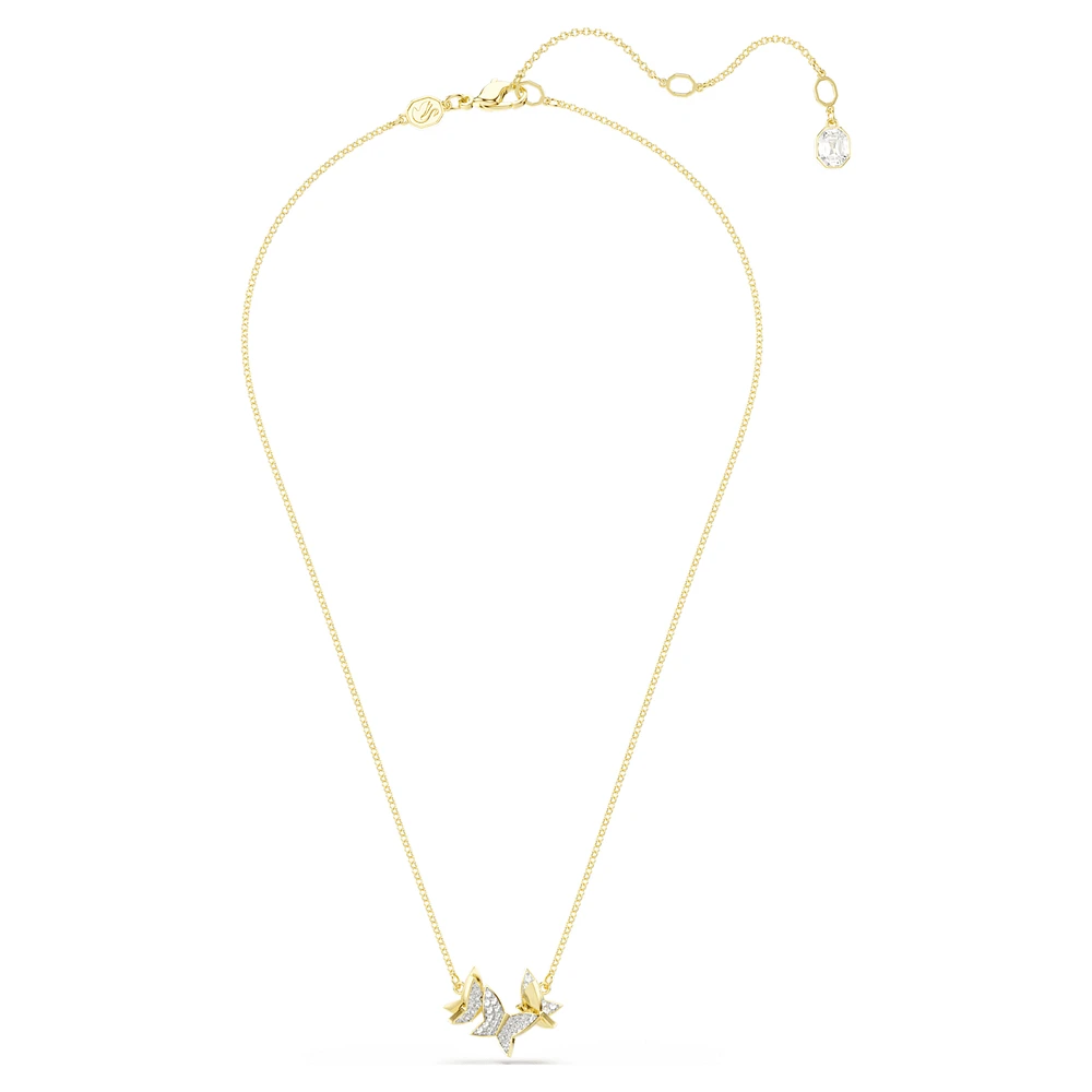 Idyllia Lilia necklace, Butterfly, White