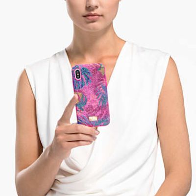 Swarovski Tropical smartphone case, iPhone® X/XS, Multicolored
