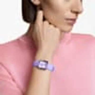 Watch, Silicone strap, Purple by SWAROVSKI