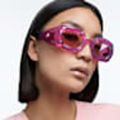 Sunglasses, Statement, SK0335 72U, Pink by SWAROVSKI