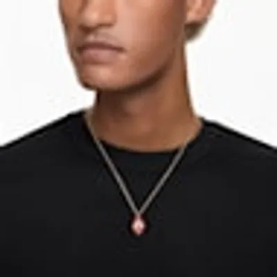 Marvel Spider-Man pendant, Red, Gold-tone plated by SWAROVSKI