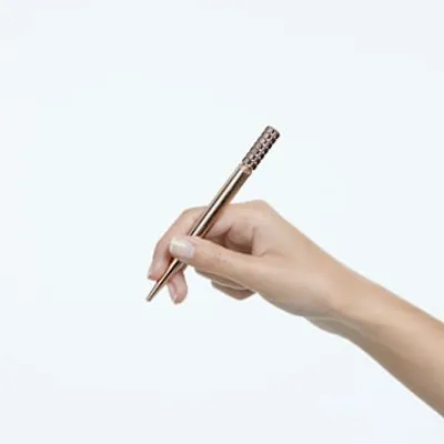 Ballpoint pen, Pink, Rose gold-tone plated by SWAROVSKI