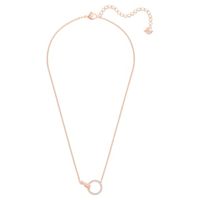 Swarovski Symbolic necklace, Hand, White, Rose gold-tone plated