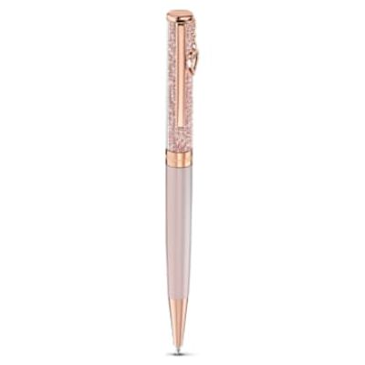 Swarovski Crystalline ballpoint pen, Heart, Pink, Rose gold-tone plated
