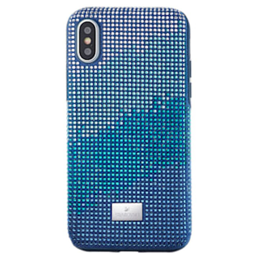 Swarovski Crystalgram Smartphone Case with Bumper, iPhone® XS Max, Blue