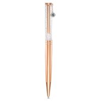 Swarovski Crystalline ballpoint pen, Evil eye, Rose gold tone, Rose gold-tone plated