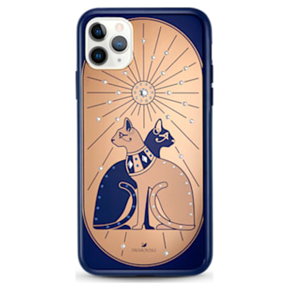 Swarovski Theatrical Cat Smartphone case with bumper, iPhone® 11 Pro Max, Multicolored