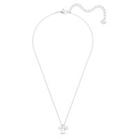 Swarovski Attract pendant, White, Rhodium plated