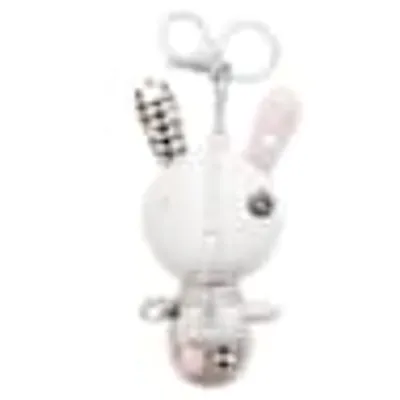 Mathilde bag charm, Rabbit, Gray, Stainless steel by SWAROVSKI