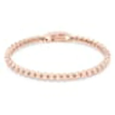 Emily bracelet, Round cut, Pink, Rose gold-tone plated by SWAROVSKI
