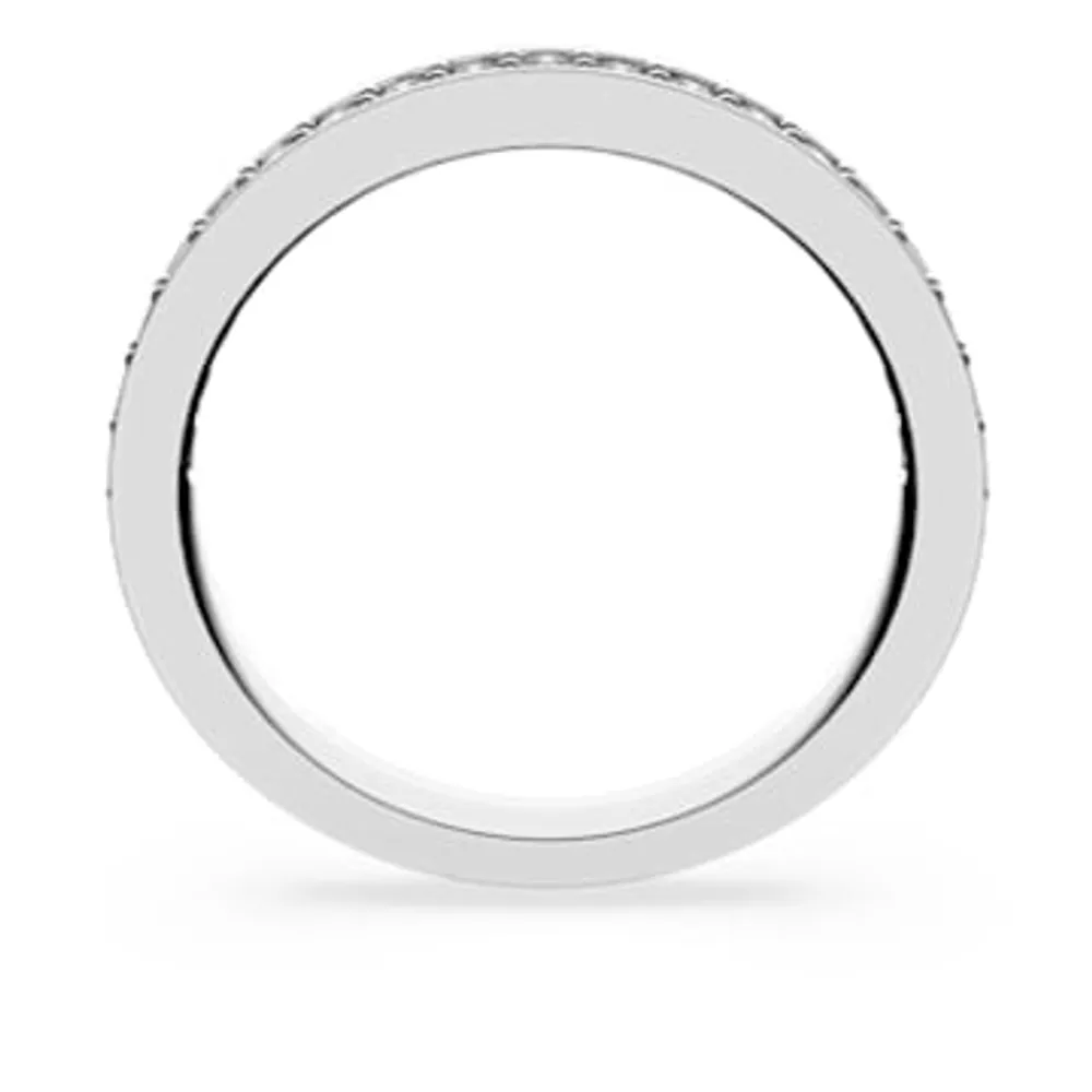 Rare ring, White, Rhodium plated