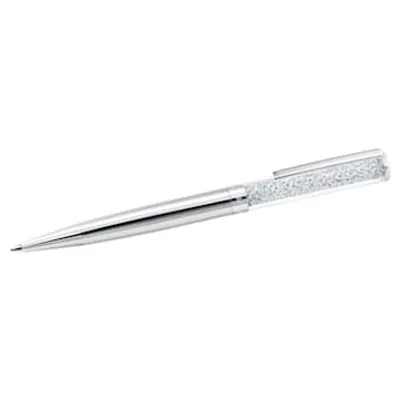 Crystalline ballpoint pen, Silver tone, Chrome plated by SWAROVSKI