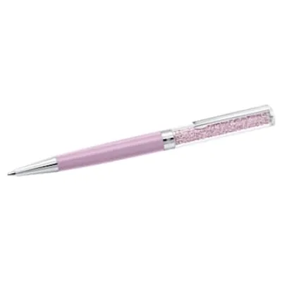 Crystalline ballpoint pen, Purple, Purple lacquered, Chrome plated by SWAROVSKI
