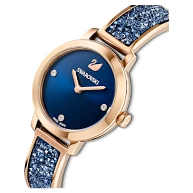 perdón Experto comunidad Swarovski Cosmic Rock watch, Swiss Made, Metal bracelet, Blue, Rose  gold-tone finish by SWAROVSKI | Bayshore Shopping Centre