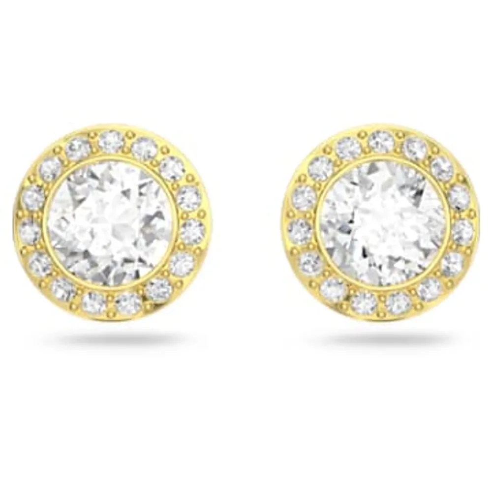 Buy Swarovski Florere stud earrings, Flower, Yellow, Gold-tone plated