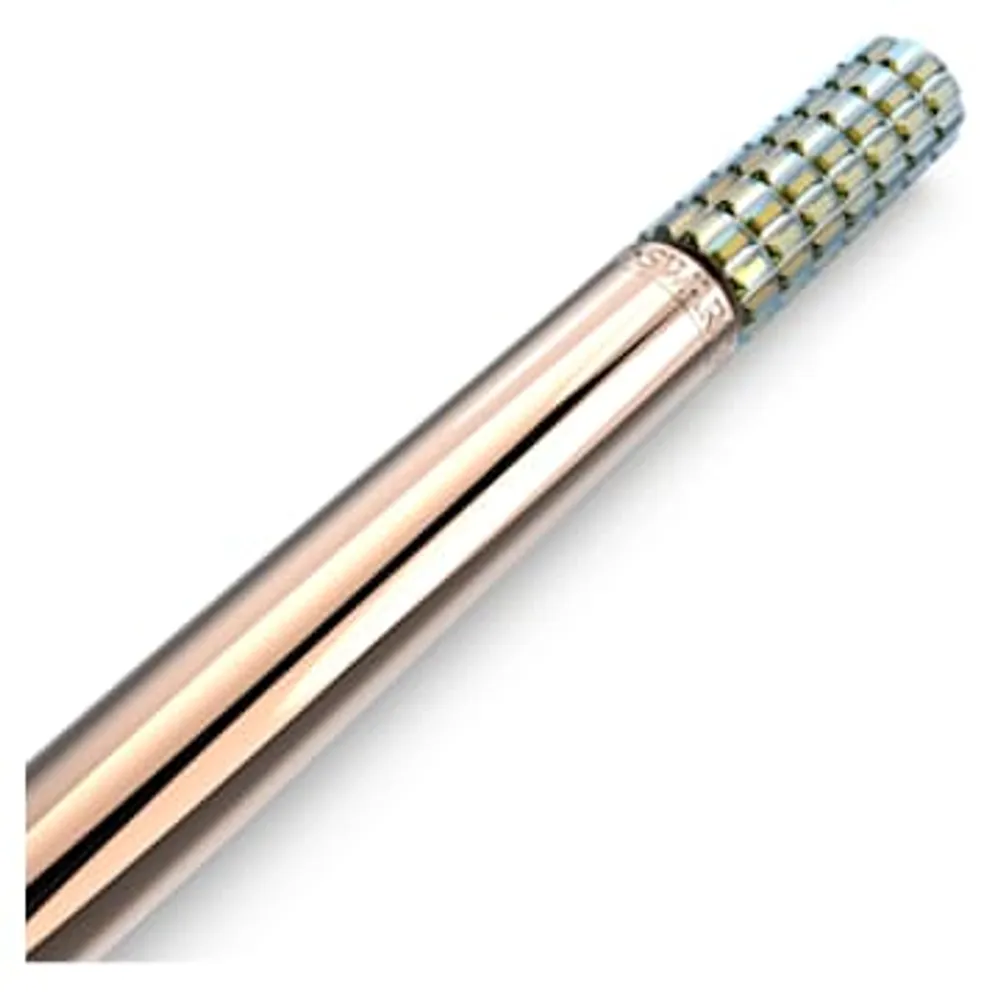 Ballpoint pen, Yellow, Rose gold-tone plated by SWAROVSKI