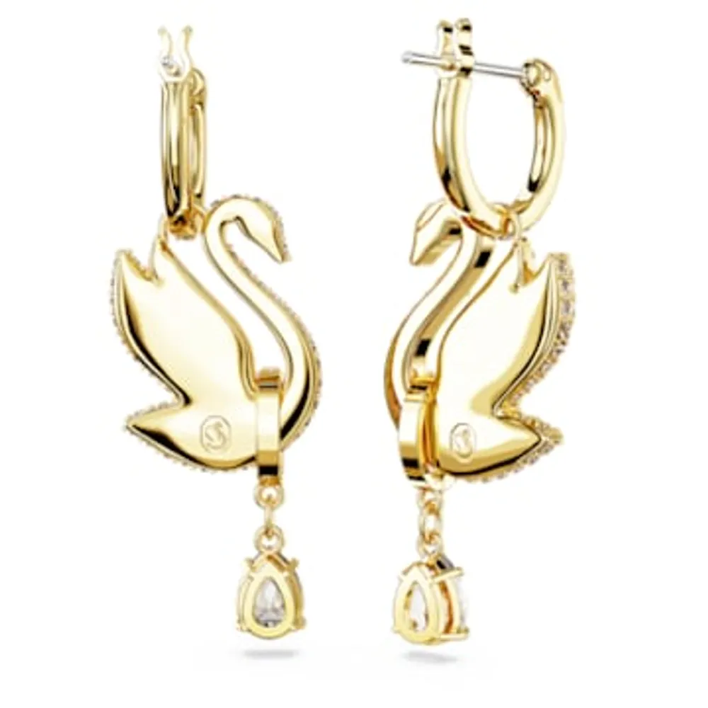 Swarovski Women's Iconic Swan Drop Earrings