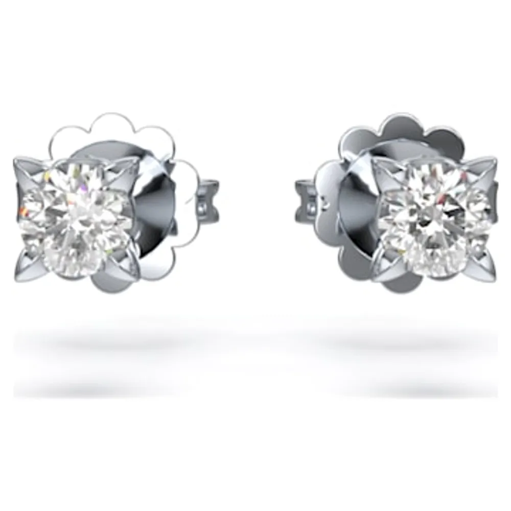 Swarovski White Tone Louison Stud Earrings