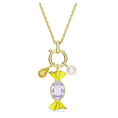 Dulcis pendant, Candy, Multicolored, Gold-tone plated by SWAROVSKI