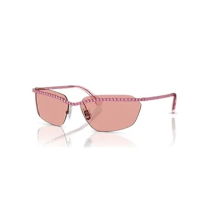 Sunglasses, Rectangular shape, SK7001 EL, Pink by SWAROVSKI