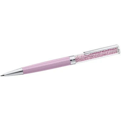 Crystalline ballpoint pen, Purple, Purple lacquered, Chrome plated by SWAROVSKI