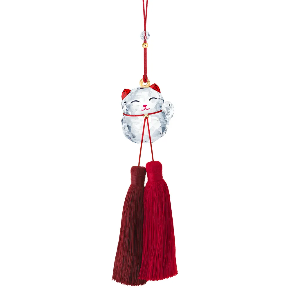 Lucky Cat Ornament by SWAROVSKI