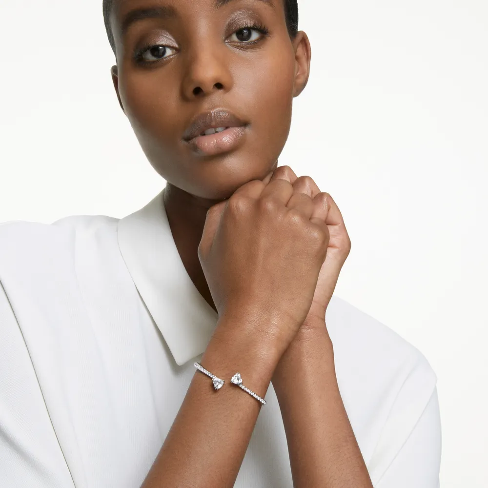 Attract Soul bangle, Heart, White