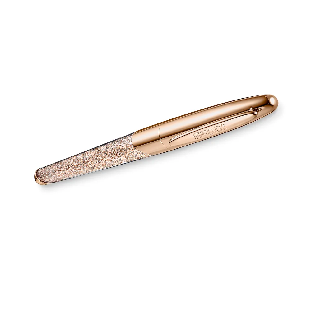 Crystalline Nova rollerball pen, Rose gold tone, Rose gold-tone plated by SWAROVSKI