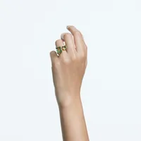 Millenia open ring, Octagon cut, Green