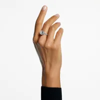 Constella cocktail ring, Square cut, Pavé, White