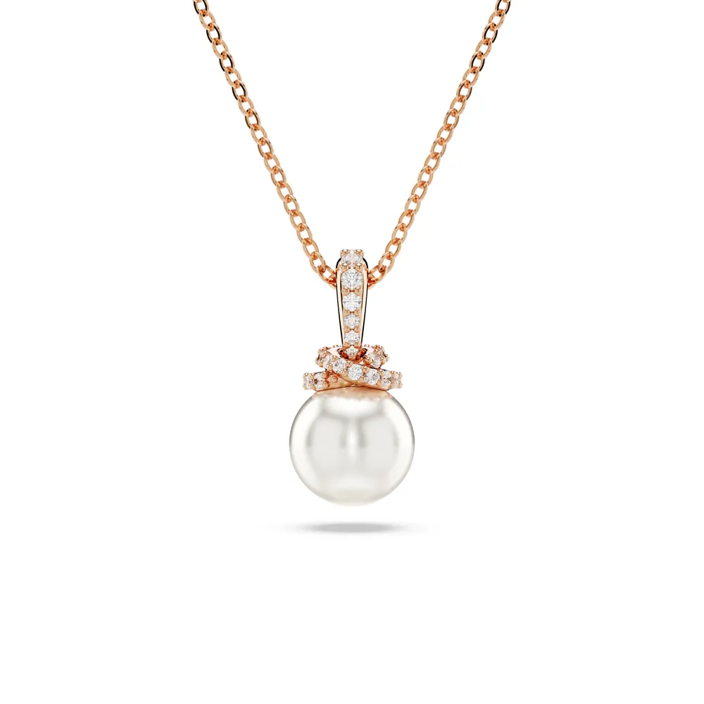 Originally pendant, White, Rose gold-tone plated by SWAROVSKI