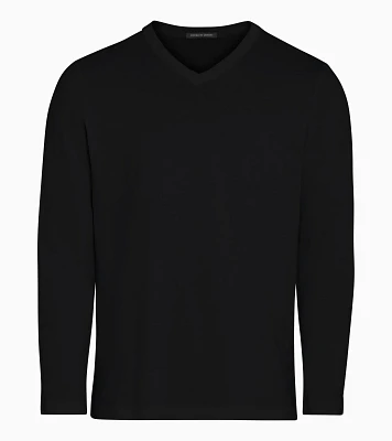 Long-sleeve V-neck T-shirt