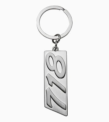 Key ring with 718 lettering