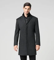 Hybrid Textured Formal Coat