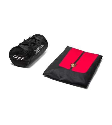 Porsche Indoor Car Cover Plus Red Turbo for 911 (991 II Turbo)