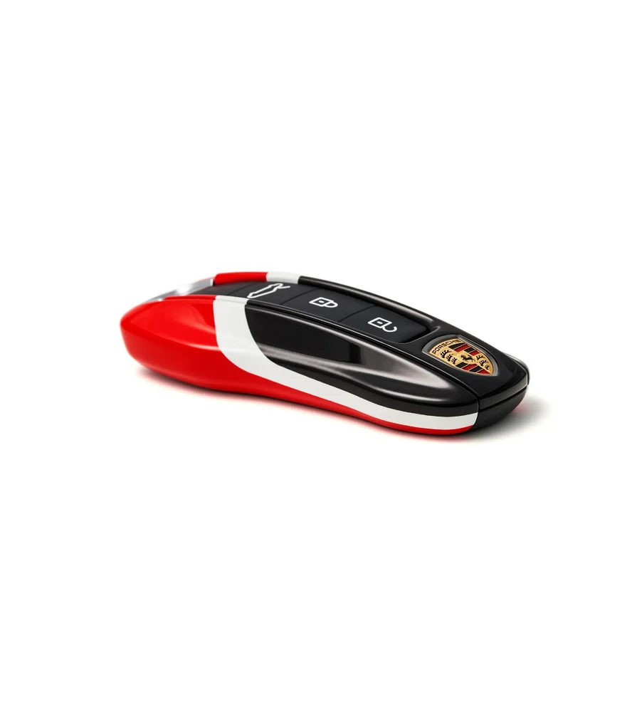 Porsche Painted Vehicle Key Sides in Racing Design