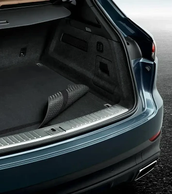 Reversible luggage-compartment mat with Nubuk surround - Cayenne (E2 & E2 II)