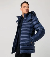 Lightweight puffer parka.