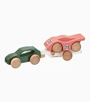 Macan wooden car with 917 trailer