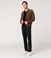 Goat suede leather jacket