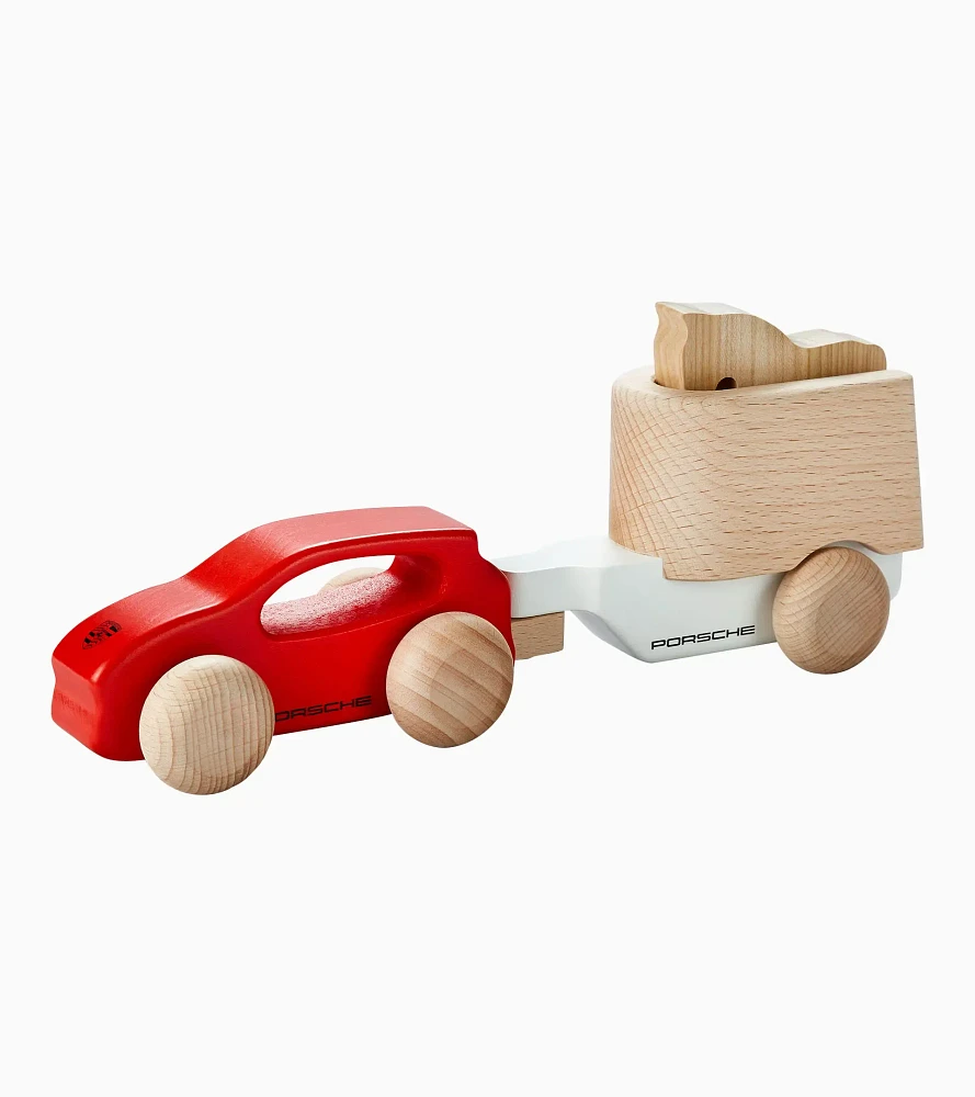 Cayenne Wooden Car with Horse Trailer