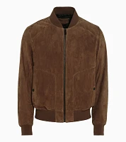 Goat suede leather jacket