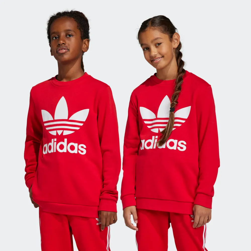 adidas Originals sweatpants in red with oversized trefoil logo